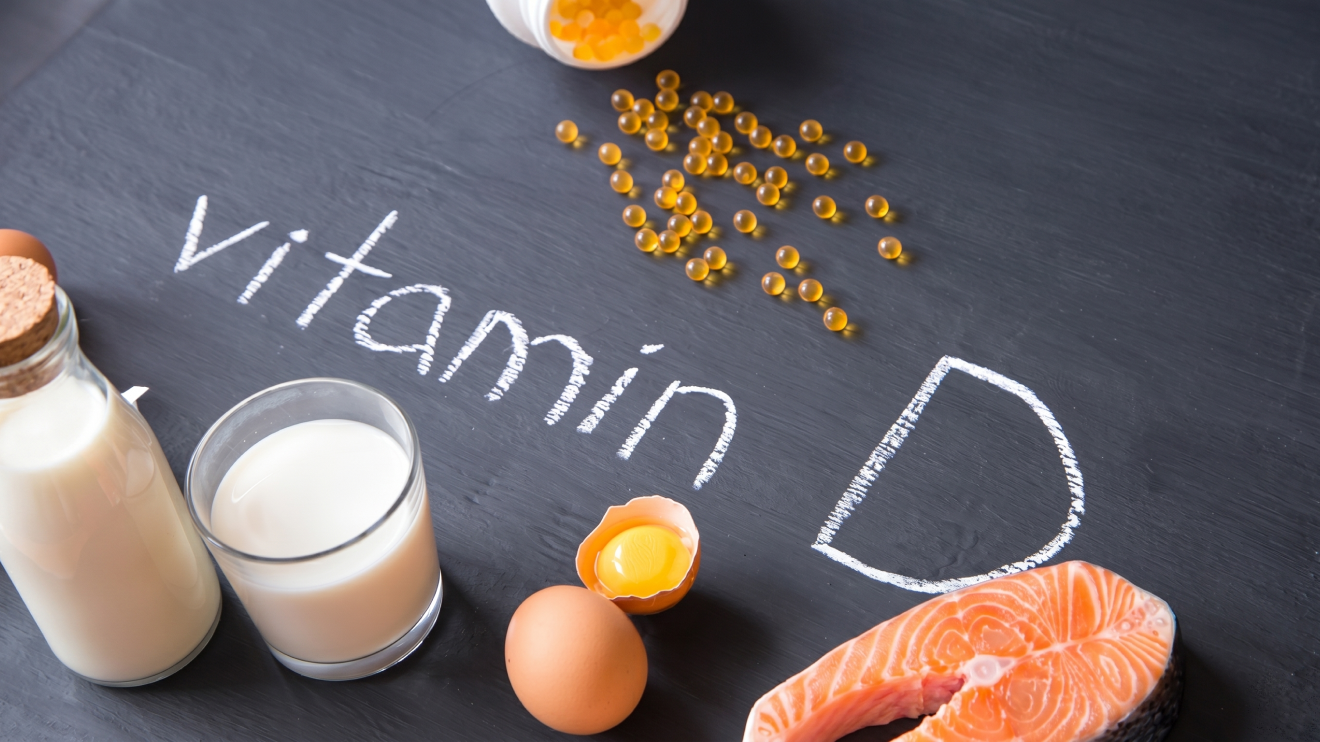 10 Sleep Aids That Actually Work: Science-Backed Options For Better Rest 13 A Top-Down View Of Various Vitamin D Sources Arranged On A Dark, Textured Surface With